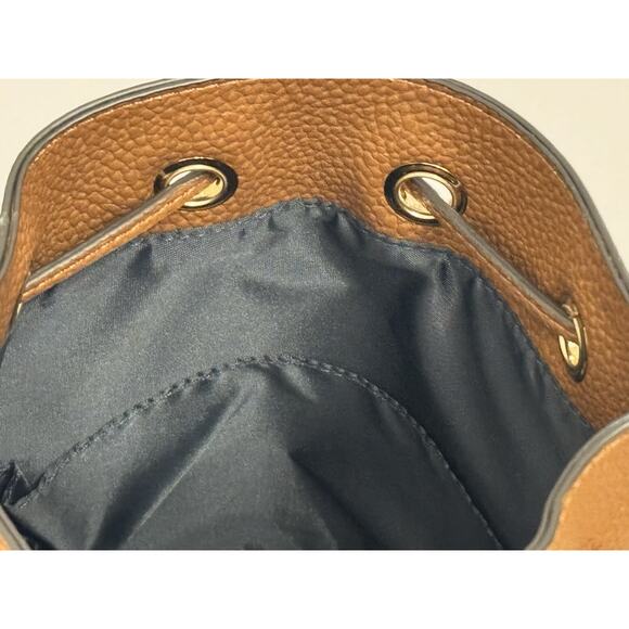 Tommy Hilfiger Brown Faux Leather Bucket Drawstring Crossbody Bag Purse NWT - Picture 11 of 11